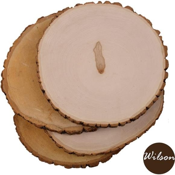4 Pack Basswood Round Rustic Wood, Unsanded, 9-11" Diameter (Large) Excellent - Picture 2 of 7